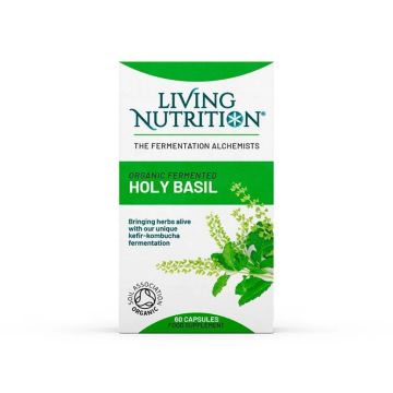 Living Nutrition Organic Fermented Holy Basil 60 caps