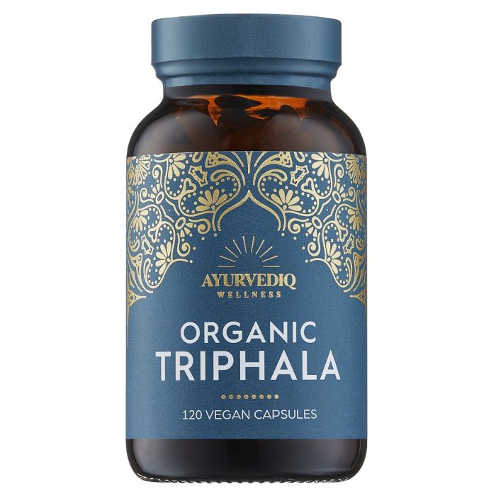 Organic Triphala Capsules (Ayurvediq Wellness) 120caps