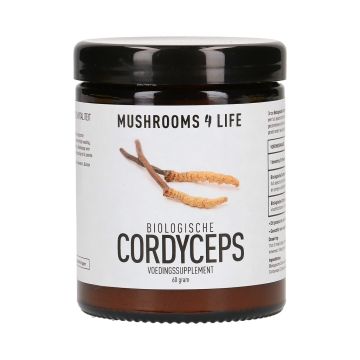 Cordyceps Paddenstoelen Poeder Bio (Mushrooms4Life) 60gr
