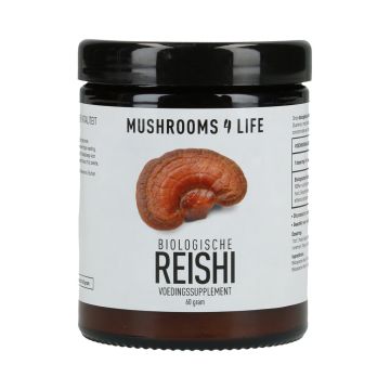 Reishi Paddenstoelen Poeder Bio (Mushrooms4Life) 60gr