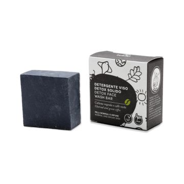 Detox Face Wash Bar Charcoal & Green Coffee (Tukiki) 70gr