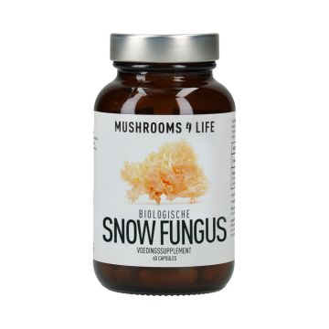 Snow Fungus Paddenstoelen Capsules Bio (Mushrooms4Life) 60caps