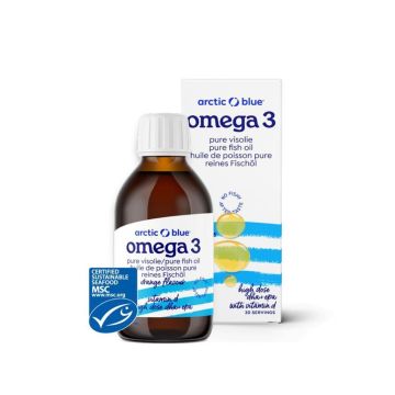 Omega-3 visolie DHA & EPA met vitamine D3 (Arctic Blue) 150ml