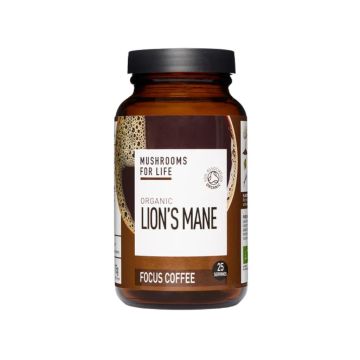 Lion’s Mane Focus Paddenstoelen Koffie Bio (Mushrooms For Life) 75gr