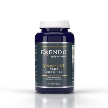 Vegan Vitamine D3 75 mcg/3.000 IE + K2 (Exendo Epigenomics) 60caps