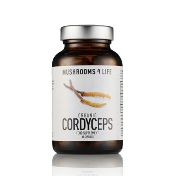 Cordyceps Paddenstoelen Capsules Bio (Mushrooms4Life) 60caps