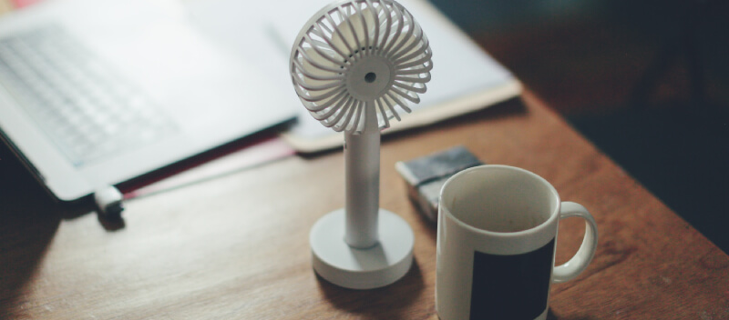 Ventilator op je bureau - tips om af te koelen