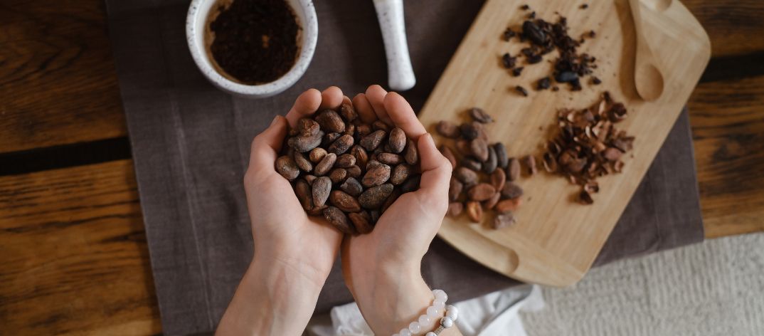 Pure cacao superfood gezond